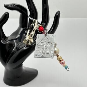 Silver Charm Keychain